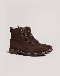 Des chaussures montantes et des boots homme pour s'affirmer. Men S Dark Chocolate Country Brogue Lace Up Boot Dunhill De Online Store