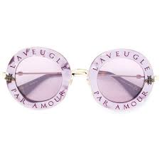 Gucci Eyewear L Aveugle Par Amour Round Sunglasses 602 Liked On Polyvore Featuring Accessories Eyewear Sunglass Pink Eyeglasses Gucci Eyewear Sunglasses