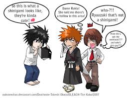Funny Death Note And Bleach Death Note Anime Death Note Funny