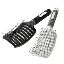 Professional Big Bent Hair Brush In 2020 Hair Brush Detangling Hair Brush Hair Detangler