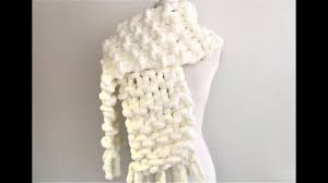 Even more of your favorite knit scarf patterns make adorable knitted scarves with patterns from this free ebook! How To Hand Knit A Chunky Chenille Scarf With Fringes Youtube