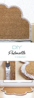 Auf Wolken Stehen Fussmatte Gingered Things Fussmatte Basteln Und Selbermachen Diy Kreative Ideen