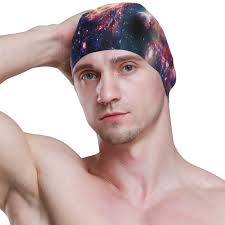 Men Dallonan Shark Cat Rainbow Colorful Galaxy Unisex Adult Swim Cap  Polyester : Buy Online At Best Price In KSA