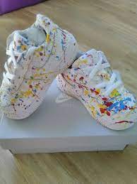 Custom Paint Splatter Air Force Ones Baby Air Force Ones Air Force Ones Paint Splatter