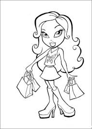 Shopping Coloring Page Princess Coloring Pages Barbie Coloring Pages Princess Coloring