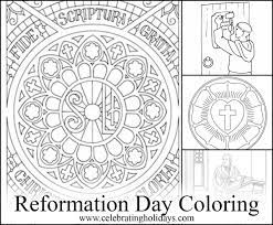 You can always extend each day's study to several days or even a week! Coloring Pages For Reformation Day Celebrating Holidays