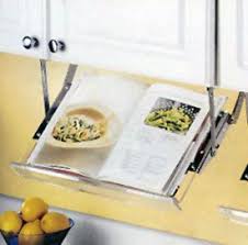 Pin By Kristen Bellows On Diy Cookbook Holder Kitchen Essentials Under Cabinet