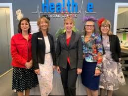 Our team are trained and dedicated to serve you and you will be treated with courtesy and respect at all times. Health E Medical Centre Reception Team In Geelong Dress Up For Melbourne Cup Health E Medical Centre