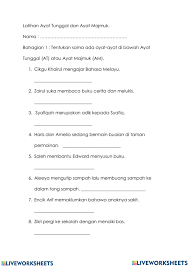 Maybe you would like to learn more about one of these? Latihan Ayat Tunggal Dan Ayat Majmuk Worksheet