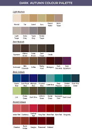 Dark Autumn S Main Characteristic Is Their Dark Colour Features Your Hair And Eyes Have Dark Tones Y Dark Autumn Deep Autumn Color Palette Fall Color Palette