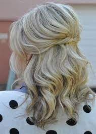 Inspirational Braut Haar Halb Oben Halb Unten Schulter Lange Haselnussblond Hochsteckfrisuren Hochz Medium Hair Styles Medium Length Hair Styles Hair Styles