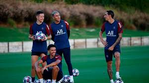 Psg brought to you by: Sunshine Smiles And Kylian At Training Paris Saint Germain