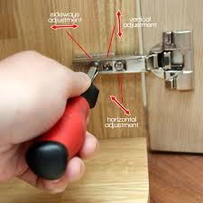 European hinges, also known commonly as grass three screws sit on the hinge in the interior of the cabinet, allowing you to subtly shift the orientation of the cabinet door. Soft Close Hinge Adjustment Overclockers Uk Forums