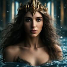 Dana is the goddess of water in a mythical style" — image created in  Shedevrum