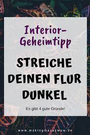 Flur Dekorieren Dunkle Farbe Als Statement Dunkler Flur Dunkelheit Flur