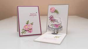 Chf 7 bezahlung per paypal & kreditkarte ( stripe.com ), bezahlung mit torte. Pop Up Karte Mit Torte Stampin Up Youtube