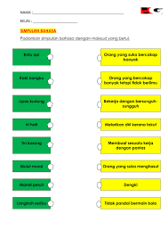 Biasanya simpulan bahasa terdiri daripada dua patah kata yang membawa maksud yang tepat dan padat. Simpulan Bahasa Interactive Activity For Thn 3 6