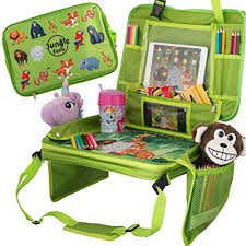 They will definitely pique the interest in him. Car Seat Table For Toddler Travel Kids Travel Tray Travel Accessories Organizer For Kids