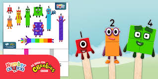 Check spelling or type a new query. Numberblocks Stick Puppets Maths Resources