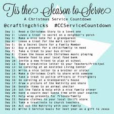 Service Christmas Countdown Instagram Challenge Christmas Service Christmas Countdown Christ Centered Christmas