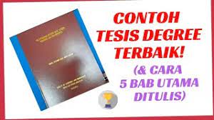 Kurang di dapati dalam bentuk sistem. Contoh Tesis Degree Terbaik Bagaimana 5 Bab Utama Ditulis Cara Buat Projek Tahun Akhir Fyp Youtube