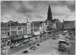 Parkeren Vismarkt Groningen Rond 1950 Groningen Stad