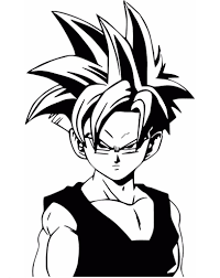 Dragon ball black and white. Dragon Ball Z Dbz Super Saiyan Teen Gohan Anime Decal Kyokovinyl