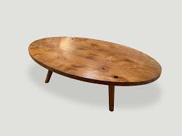 Vidaxl solid teak coffee table with resin inlay living room side end furniture. Mid Century Style Reclaimed Teak Wood Oval Coffee Table 363m Andrianna Shamaris