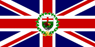The manitoba shield, centered right, shows a buffalo standing on a rock beneath the red cross of st. Historical Flags Of Manitoba
