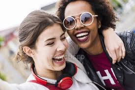 Download in under 30 seconds. Portrait Of Two Laughing Best Friends Letter 20 30 Years Stock Photo 176848798