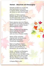 Abschied Und Neubeginn Lieder Gedichte Reime Gedicht Herbst