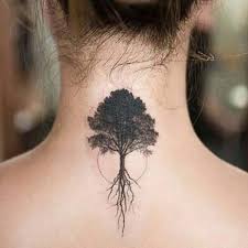 Kadin Sirt Agac Dovmesi Woman Upper Back Tree Tattoo Girl Neck Tattoos Tattoos Up Tattoos