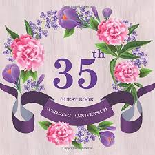 The bracelet comes with a gift box making. Amazon Com 35th Wedding Anniversary Guest Book Celebrating Massage Log Keepsake Notebook Diary Of Happy Marriage Memories For Family And Friend To Write In With Messages Good Wishes And Comments Square Side