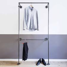 Gibt es eine oder zwei kleiderstangen? Garderobe Industrial Design Offene Kleiderschranke Online Bestellen