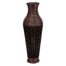 Robot Check Floor Vase Tall Vase Arrangements Brown Floor Vase