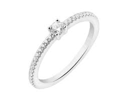 Return to tiffany® love bugs:butterfly ring in sterling silver and 18k rose gold. Sterling Silver Ring With Cubic Zirconia Ref No Ap522 4633 Apart