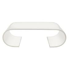 Scroll Coffee Table In Lucite 1stdibs Com Fantastic Furniture Lucite Coffee Tables Living Decor