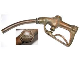 With the advent of convenience store gasoline pumps replacing full service gas stations, i have a it depends for what purpose the nozzle is being selected. Buckeye Gas Pump Nozzle Pump Handle Brass Pump Handle Gas Station Memorabilia 1940s Gas Pumps Gas Gas Station