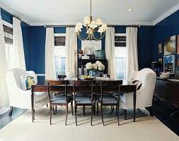 Dining chairs don't just have to look good, but should feel good, too. Pin By Marissa Slaven On Home Dark Blue Dining Room Dining Room Blue Dining Room Navy