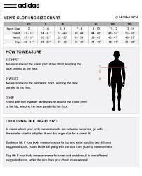 Adidas Clothing Size Chart Uk