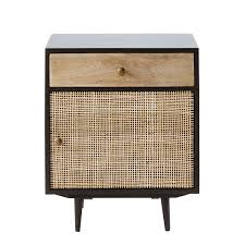 Acacia And Mango Wood 1 Door 1 Drawer Bedside Table Maisons Du Monde Mesas De Cabeceira Design De Moveis Designer De Moveis