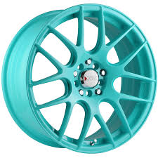 Black And Neon Green Rims Xxr 530 17x7 4x100 Tiffany Blue Blue Car Accessories Rims For Cars Car Wheels