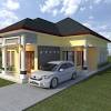 Desain rumah tingkat leter l. 1