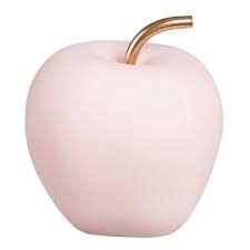 Statuette Pomme En Ciment Rose H10 Deco Chambre Rose Deco Chambre Rose Gold Deco Rose Gold
