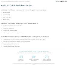 This covers everything from disney, to harry potter, and even emma stone movies, so get ready. Apollo 11 Quiz Worksheet For Kids Study Com