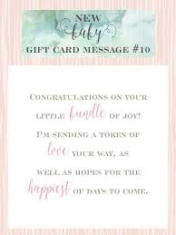 10 Sweet Messages For New Baby Girl Gift Cards Baby Girl Congratulations Message Baby Card Messages New Baby Card Message