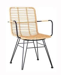Salesfever 2er Set Esszimmerstuhl Palila Rattanoptik Naturfarben Korbstuhl Mit Armlehnen Eisengestell Schwarz Amazon Korbstuhle Naturfarben Esszimmerstuhl