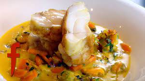 Gordon Ramsay Demonstrates How To Make Monkfish With A Mussel Broth Monkfish Recipes Gordon Ramsay Recipe Gordon Ramsay