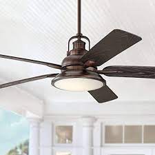 All ceiling fans, whether indoor or outdoor, come with a rating from a nationally recognized testing laboratory (nrtl) like ul or etl. 60 Wind And Sea Industrial Indoor Outdoor Ceiling Fan With Light Led Remote Control Dimmable Oil