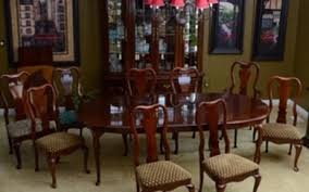 Thomasville 10 piece dining room set. Lot Art Thomasville Cherry Dining Table And Chairs